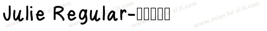 Julie Regular字体转换